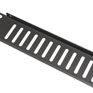 LKCOP1UVN-1-H.jpg PANNELLO CIECO VENTILATO 1 UNITA' PER ARMADI RACK 19" NERO VITI INCLUSE