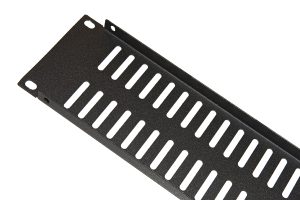 LKCOP2UVN-1-H.jpg PANNELLO CIECO VENTILATO 2 UNITA' PER ARMADI RACK 19" NERO VITI INCLUSE