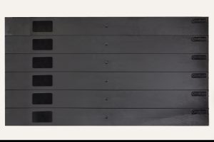 COPERTURA 19" PER ARMADI RACK 6U NERO CON PARTI 1U STACCABILI INSTALLAZIONE CON CLIP