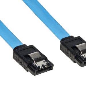 LKCSATA50G.jpg CAVO INTERNO SATA III CM 50 CONNETTORE CON CLIP BLOCCAGGIO IN METALLO