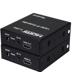 LKEXT167V2.jpg ESTENSORE HDMI TRAMITE CAVO CAT5E/6 FINO A 150 METRI COLLEGAMENTO IN RETE TRAMITE IP