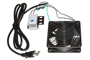 LKFANTG.jpg VENTOLA 220 VOLT 120X120 MM UNIVERSALE COLORE NERO PER ARMADI RACK CON TERMOSTATO E CAVO DI ALIMENTAZIONE