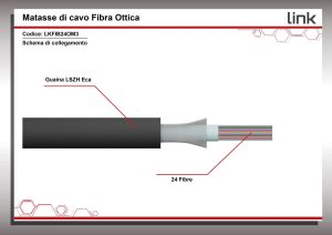 LKFIB24OM3-20-H.jpg CAVO FIBRA OTTICA 24 FIBRE LOOSE OM3 50/125 NM ANTIRODITORE LSZH INTERNO/ESTERNO CLASSE ECA (AL METRO)
