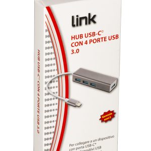 LKHUB307-15-H.jpg HUB USB-C CON 4 PORTE USB 3.0