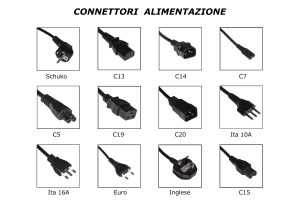 CAVO ALIMENTAZIONE PROLUNGA MASCHIO/FEMMINA MT.1.8 NERO