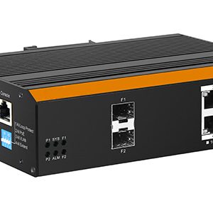 LKIND5-4-H.jpg SWITCH INDUSTRIALE MANAGED CON 4 PORTE GIGABIT POE CON 2 PORTE SFP PER FIBRA OTTICA