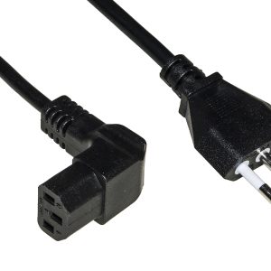 CAVO ALIMENTAZIONE SPINA ITALIANA TRIPOLARE 10 A - PRESA 90 GRADI IEC MT.1.8