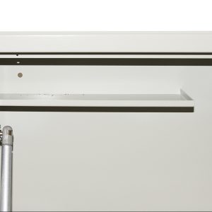 ARMADIO A MURO PER LAPTOP CON CHIUSURA A CHIAVE COLORE GRIGIO CON PISTONI