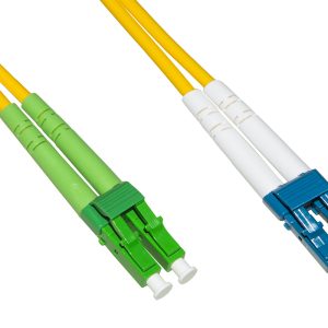 CAVO FIBRA OTTICA LC APC A LC UPC SINGLEMODE DUPLEX  MT.1