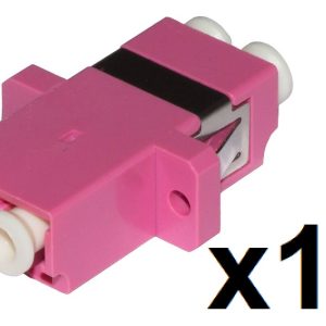 LKLCD412G.jpg CONFEZIONE 12 ADATTATORI FIBRA OTTICA LC/LC MULTIMODE DUPLEX OM4