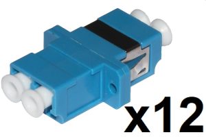 LKLCDS12G.jpg CONFEZIONE 12 ADATTATORI FIBRA OTTICA LC/LC SINGLEMODE DUPLEX
