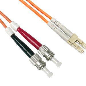 LKLCST2550G.jpg CAVO FIBRA OTTICA LC A ST MULTIMODE DUPLEX OM2 50/125 MT.50