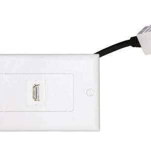 LKLOR03G.jpg PLACCA MOD 503 CON CONNETTORI HDMI® FEMMINA/FEMMINA CON CAVETTO CM 14