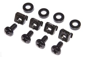 PANNELLO DI PROTEZIONE COLORE NERO 1U CON SPAZZOLA PER ARMADI RACK 19"