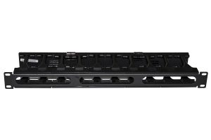 LKORG1UDS-1-H.jpg PANNELLO GUIDACAVI PER ARMADI RACK 19" 1U A GABBIA COLORE NERO, ALTA DENSITA' PROFONDITA' 11 CM CON COPERCHIO APRIBILE