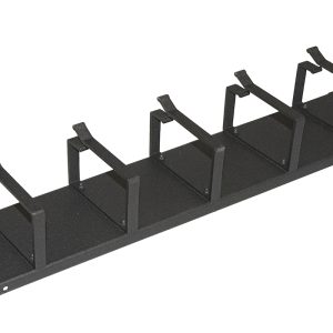 LISTELLO GUIDACAVI PER ARMADI 19" 2 UNITA' 5 ANELLI COLORE NERO IN METALLO
