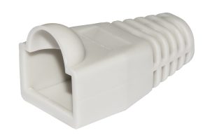 CONFEZIONE 100 COPRICONNETTORI 6MM PER PLUG RJ45 8 POLI CAVO CAT 5E- 6 GRIGIO