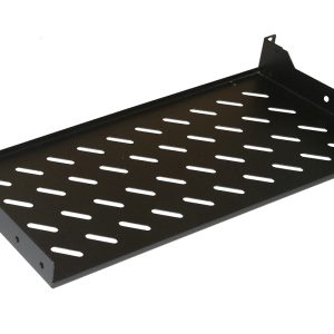 LKRIP200NG.jpg RIPIANO PER ARMADIO 19" 1 UNITA' PROFONDITA' 200 MM. (UNIVERSALE) 2 ATTACCHI (FRONTALI) COLORE NERO