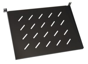 LKRIP350NG.jpg RIPIANO PER ARMADIO 19" 1 UNITA' PROFONDITA' 350 MM. (UNIVERSALE) COLORE NERO