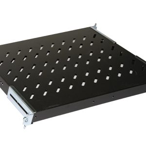 LKRIP370NG.jpg RIPIANO UNIVERSALE PER ARMADIO RACK 19" ALLUNGABILE 370-450 MM CON 4 AGGANCI NERO