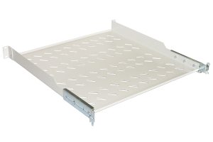 RIPIANO PER ARMADIO 19" 1 UNITA' PROFONDITA' 450 MM. (UNIVERSALE) 4 ATTACCHI (FRONTALE+POSTERIORE) COLORE GRIGIO