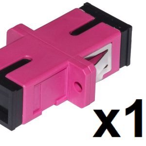 LKSCS412G.jpg CONFEZIONE 12 ADATTATORI FIBRA OTTICA SC/SC MULTIMODE SIMPLEX OM4 UPC