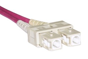 CAVO FIBRA OTTICA SC A SC MULTIMODE DUPLEX OM4 50/125 MT.40