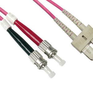 LKSCST4505G.jpg CAVO FIBRA OTTICA SC A ST MULTIMODE DUPLEX OM4 50/125 MT.5