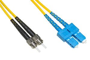 LKSCST910G.jpg CAVO FIBRA OTTICA SC A ST SINGLEMODE DUPLEX UPC MT.10