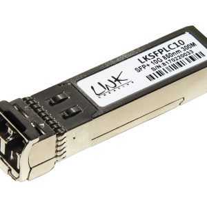 LKSFPLC10D.jpg MODULO MINIGBIC (SFP+) MULTIMODE LC DUPLEX 10GBPS 850nm 300 MT CON DDM COMPATIBILE DELL