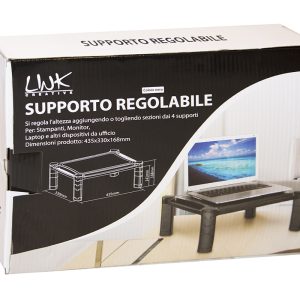 SUPPORTO REGOLABILE PER MONITOR O STAMPANTE