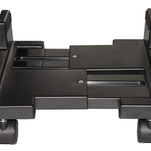 SUPPORTO COMPUTER VERTICALE CON RUOTE COLORE NERO