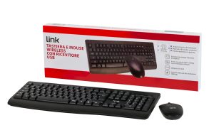 LKTAST03.jpg KIT TASTIERA ITALIANA E MOUSE WIRELESS NERO