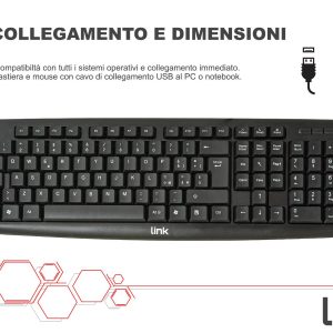 LKTAST08-3-H.jpg KIT TASTIERA ITALIANA 108 TASTI E MOUSE OTTICO CON CAVO USB