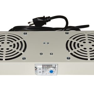 LKVENT2G-1-H.jpg MODULO 2 VENTOLE CON TERMOSTATO PER ARMADI RACK A MURO LINK COLORE GRIGIO