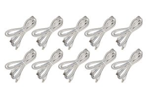 CONFEZIONE 10 CAVI TELEFONIA ISDN 8 POLI RJ45 CATEGORIA 5 UTP NON SCHERMATI MT 1,80