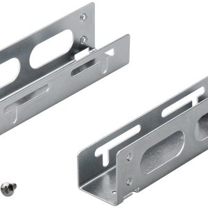 LP240G.jpg COPPIA FRAME UNIVERSALE IN METALLO CON VITI HD 3,5 PER MONTAGGIO SU ALLOGGIAMENTI 5.25