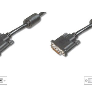 CAVO PROLUNGA MONITOR DVI-D DUAL LINK 24+1 MASCHIO/FEMMINA MT.1.8
