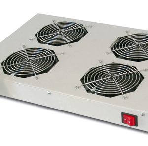 LP9038G.jpg SISTEMA DI VENTILAZIONE CON TERMOSTATO MONTAGGIO FRONTALE IN ARMADI 19" CON 4 VENTOLE