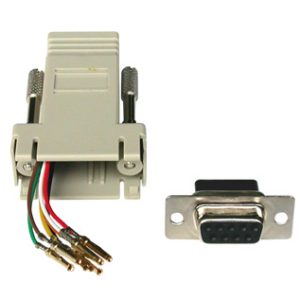 CONNETTORE MODULARE 9 POLI FEMMINA - 8 POLI RJ45