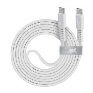 PS6005WG.jpg Cavo ricarica piatto Type-C / Type-C 1,2m bianco