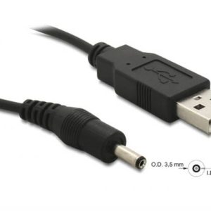 CAVO ALIMENTAZIONE USB CONNETTORE DC 3.5 x 1.35 MM. MT 1,50 DELOCK