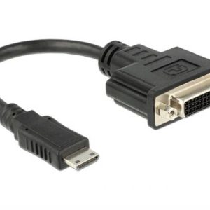R10034G.jpg ADATTATORE HDMI MINI C MASCHIO - DVI 24+5 FEMMINA 20 CM DELOCK