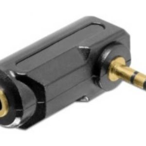 ADATTATORE AUDIO STEREO 3,5MM M POLI FEMMINA - MASCHIO ANGOLATO DELOCK