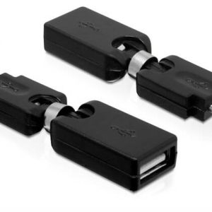 R10045-1-H.jpg ADATTATORE RUOTABILE USB A FEMMINA - MICRO USB MASCHIO DELOCK