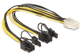R10191G.jpg CAVO ALIMENTAZIONE PCI EXPRESS 6 POLI - 2 X 8 POLI MASCHIO