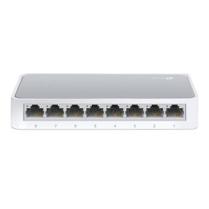 TLSF1008D.jpg 8-port 10/100M mini Desktop Switch, 8 10/100M RJ45 ports, Plastic case