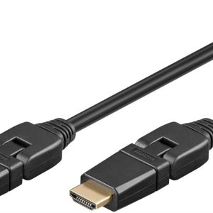CAVO DI CONNESSIONE HDMI CON CONNETTORE RUOTABILE MT. 2
