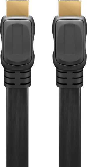W31928G.jpg CAVO HDMI PIATTO MT. 3 HIGH SPEED CON ETHERNET COLORE NERO