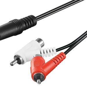 CAVO SDOPPIATORE STEREO CON CONNETTORE RCA CON BYPASS MT 1.5